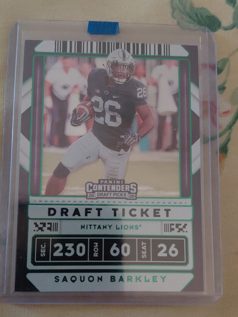 Panini Contenders Draft Ticket Football Card - Green/White